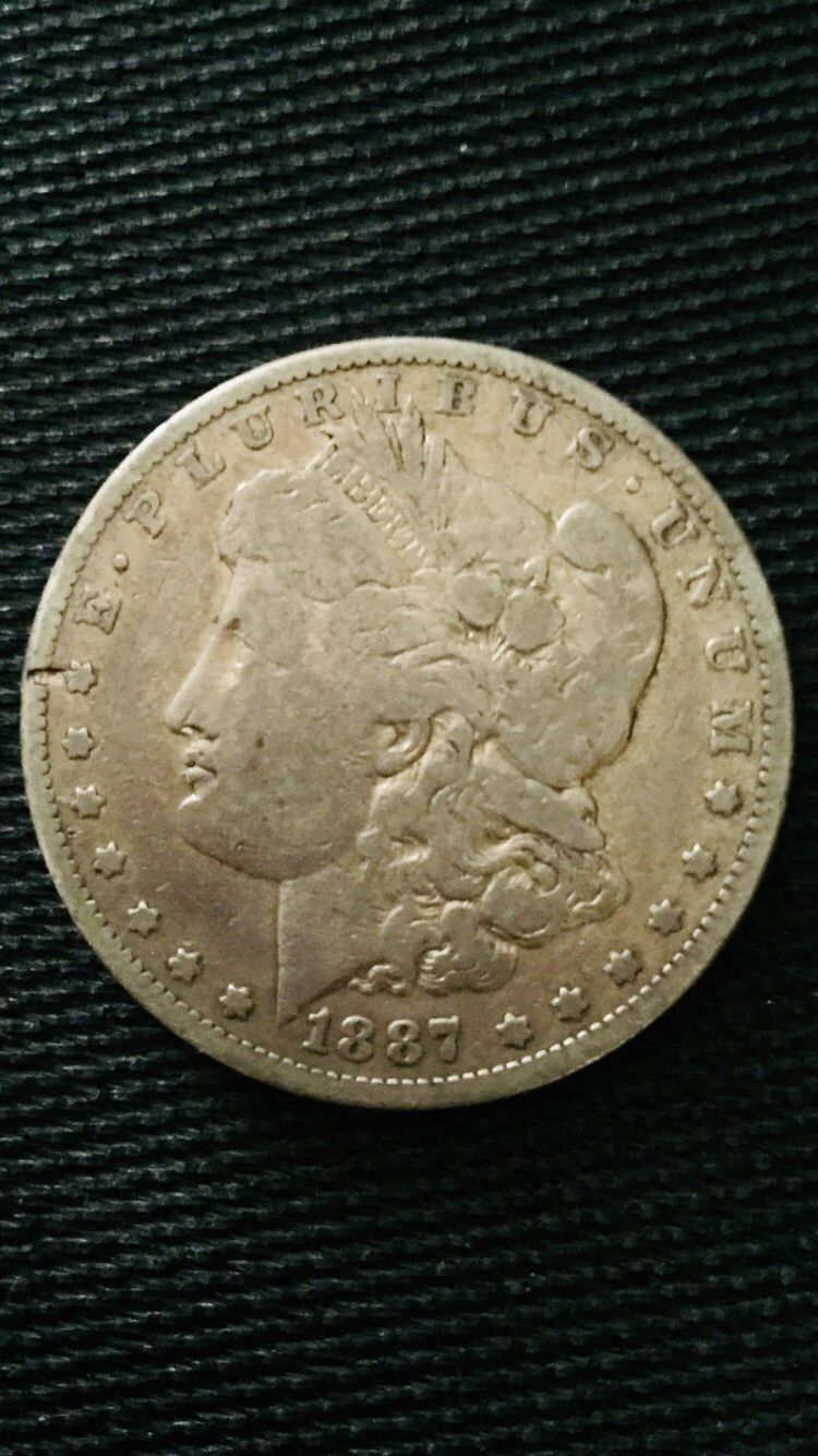 1887 $1 Morgan Silver Dollar