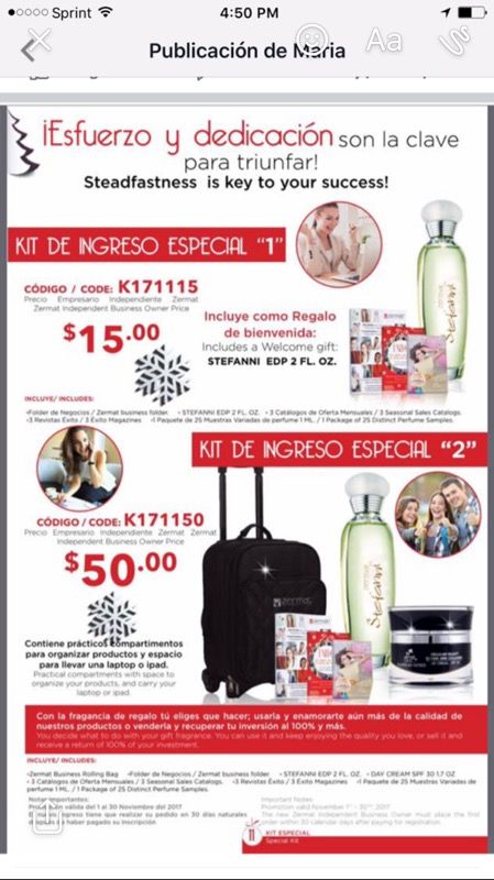 JAFRA Y ZERMAT inscripción para empezar tu propio negocio