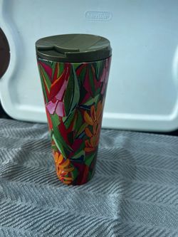 Starbucks Tropical Floral Travel Tumbler with Lid