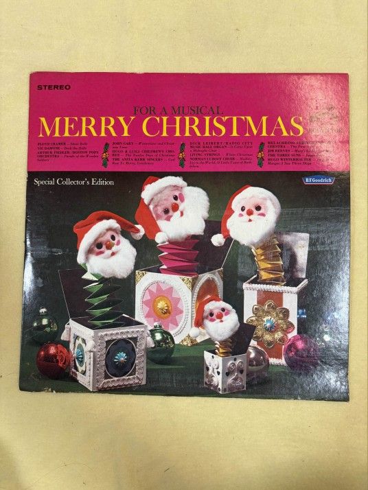 For a Musical Merry Christmas Record Vinyl Album
