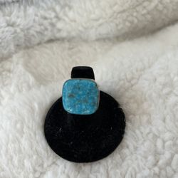 Size 5 Silver/ Turquoise Ring 