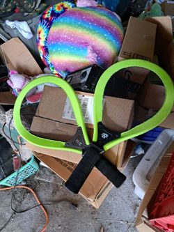 Oversized badminton rackets
