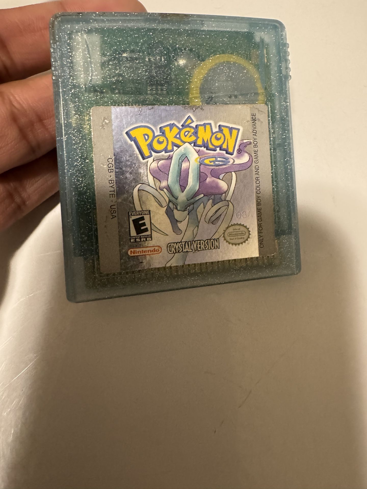 Pokemon Crystal For Nintendo Gameboy Color With Working Battery