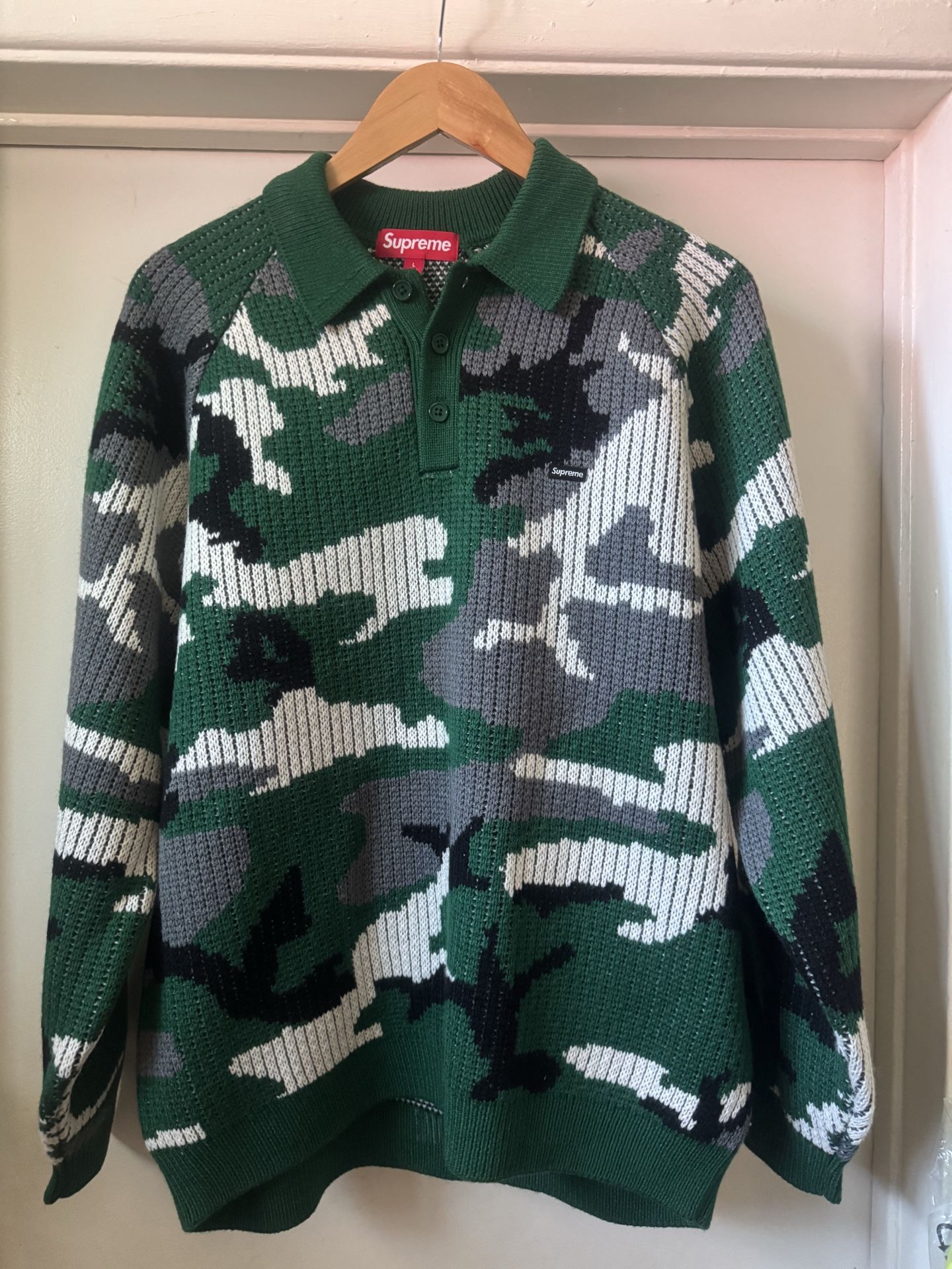 Supreme Small Box Polo Sweater