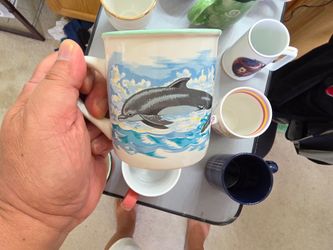 Hand-Painted Ceramic Floral Coffee Mug