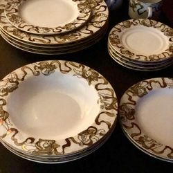 Discontinued American Atelier Heavenly Hosts dish ware