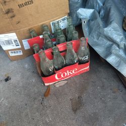 Antique Coke Bottles 8-pack 