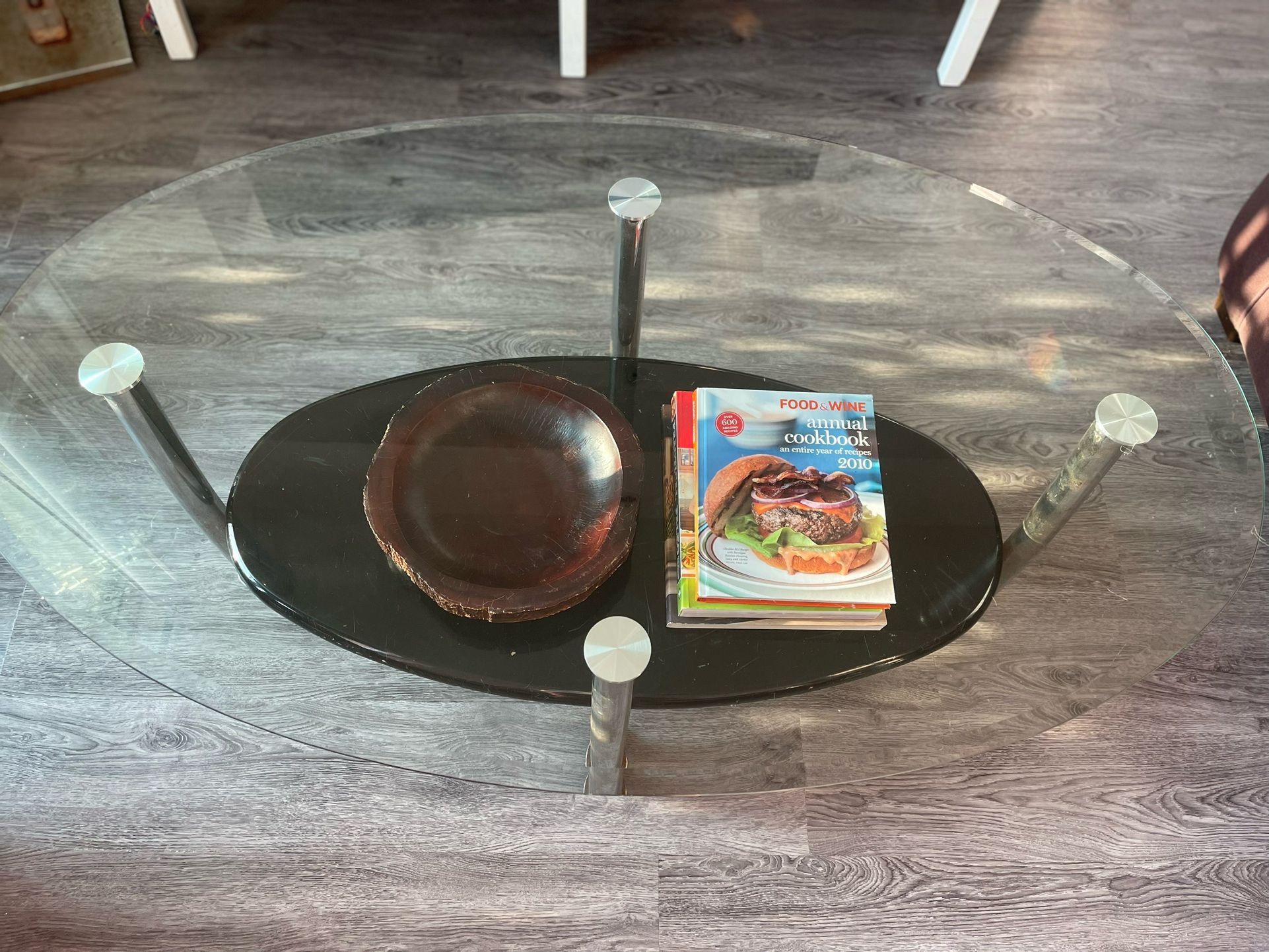 Clear Glass Coffee Table