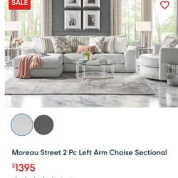 Sectional Sofa w/ Swivel Chair