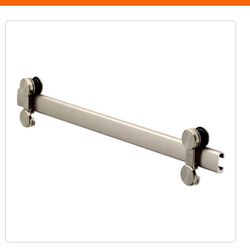 🆕 #5750 Delta 48-60 in. W Contemporary Frameless Sliding Shower Track Assembly Kit in Nickel (For 1