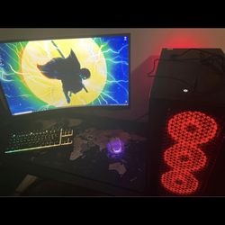 Gaming PC Bundle with Monitor, PS4 Scuff Controller, Astro Mixamp