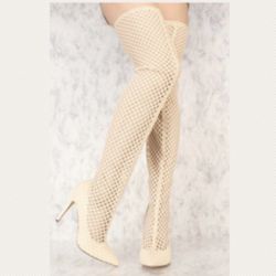 NEW NET Thigh High Heels