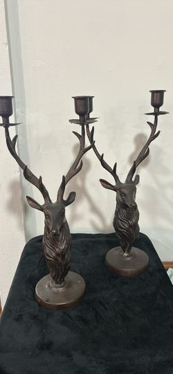 Gorgeous Stag Candleholders