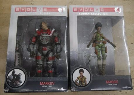 LOT 2 Evolve Legacy Collection #1 MARKOV #4 MAGGIE Action Figure Funko