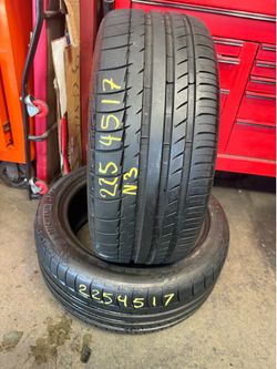 17” michelin tires 225/45/17 with free installation $130 both