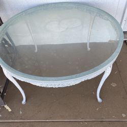 Metal Glass Table