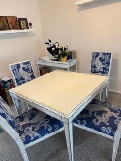 Kitchen table and 4 chairs.