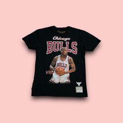 Chicago bulls Dennis Rodman Mitchell & ness t-shirt 