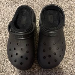 Black Crocs (fur lining)