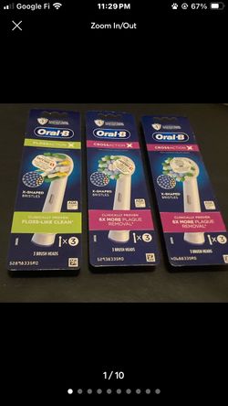 Oral -B Toothbrush head replacements Lot of 3 sealed packs