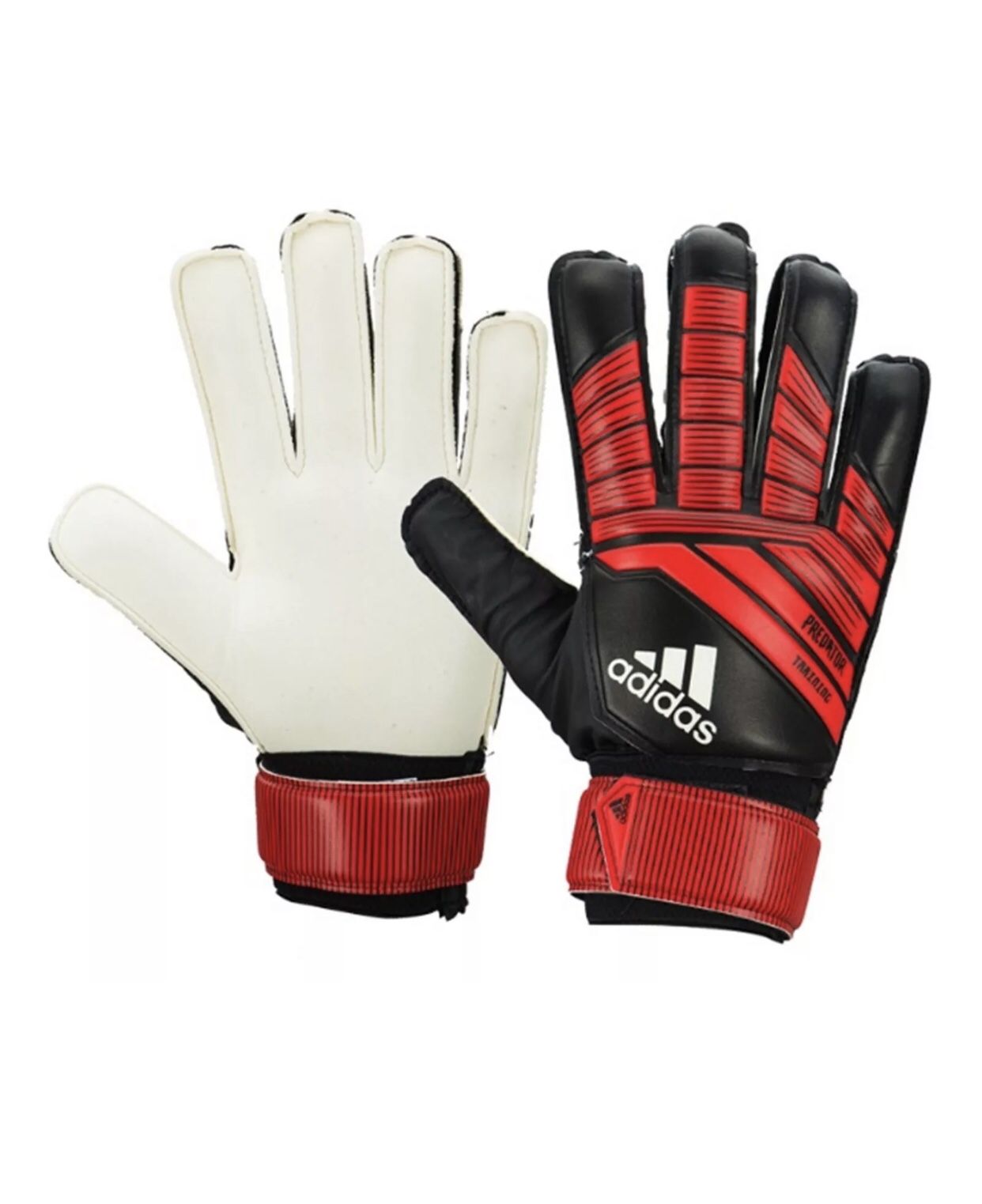 Adidas Men GK Predator Training Goalkeeper Gloves Red Soccer GYM Goalie CW5602