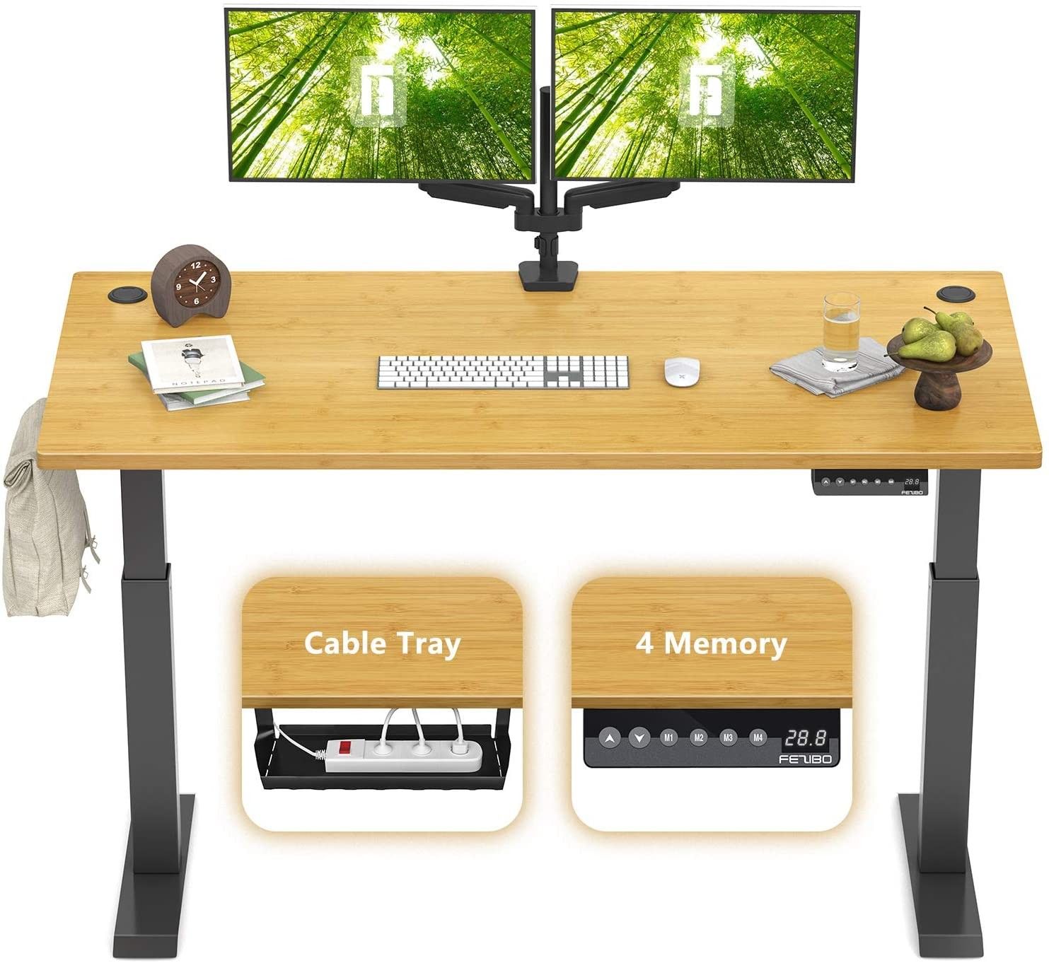 FEZIBO Height Adjustable Electric Standing Desk