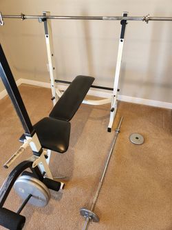 Bench Press, Barbells, etc.
