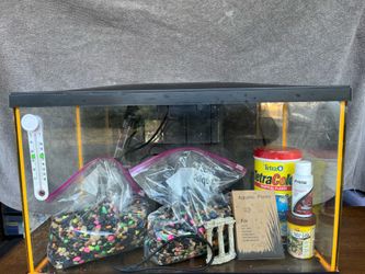 10 gallon aquarium with equipment