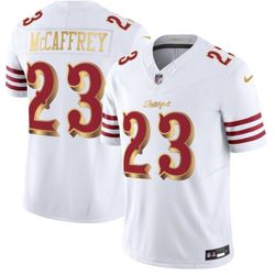 Brand New 49ers Rivalries Jersey  Gold Stitched  white  Jersey’s   CMC McCaffrey # 23  jerseys  $60 each