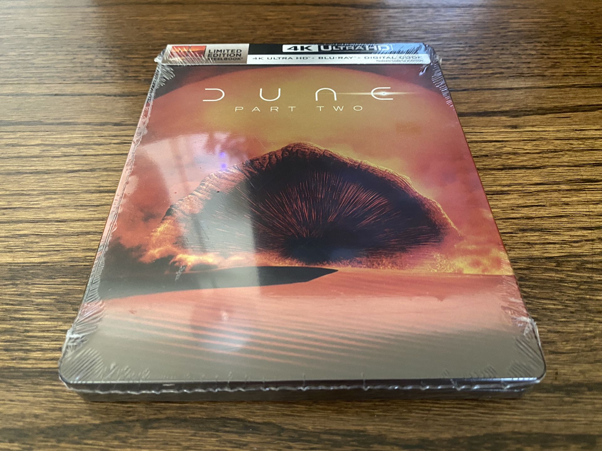 DUNE PART 2 LIMITED EDITION  4K UHD / BLU-RAY STEELBOOK [ BRAND NEW / ON HAND ]