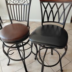 Iron Bar Stools Good Shape 