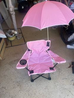 Toddler folding chair w/umbrella