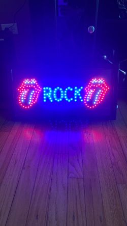 LED rock sign LED rock sign