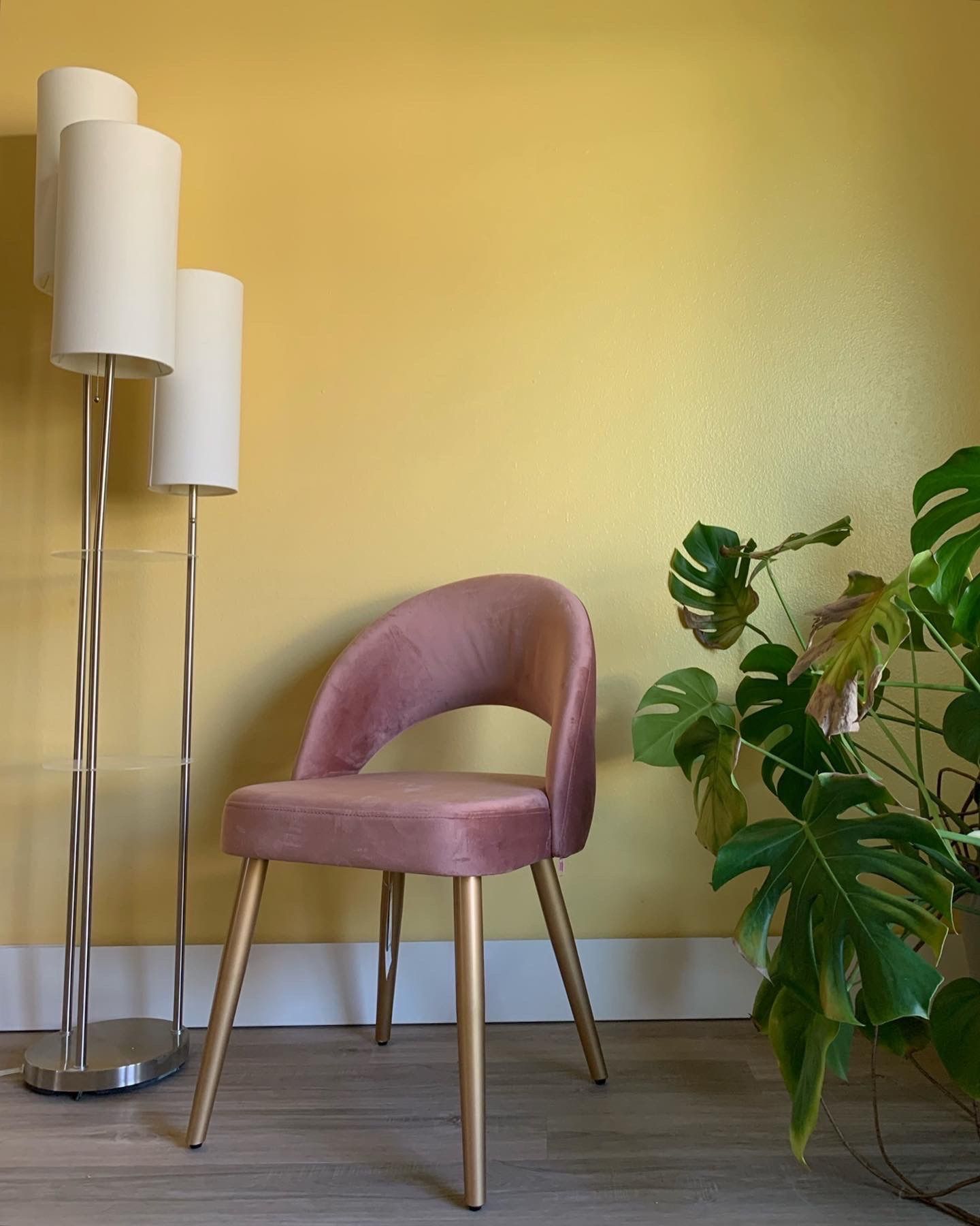 4 MCM Style Velvet Dining Chairs