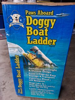 Paws Aboard Doggy Boat Ladder Nib sealed box Corrosion proof