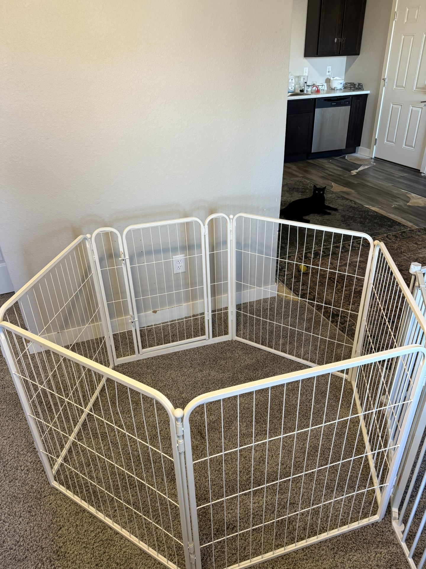 White Doggy Gates