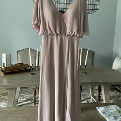 Blush pink Open Back Dress Size 6!