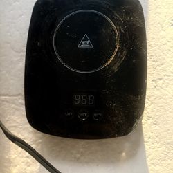 Black Digital Mug Warmer Adjustable Temp