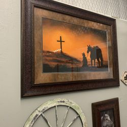 Cowboy Praying Frame