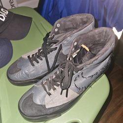 Nike Zoom Blazer Mid Edge Sb Iron Gray Double Tongue Da2189-001 Us