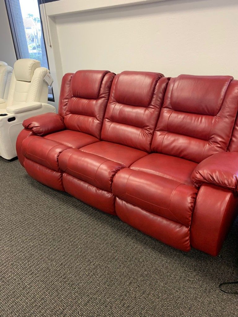 Vacherie Salsa Reclining Sofa Financing Available Only 10 Down