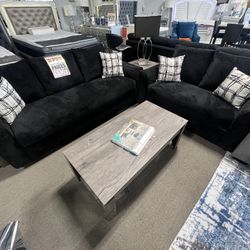 Black Sofa And Loveseat 🖤✨
