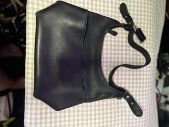 Coach Black Leather Shoulder Bag
