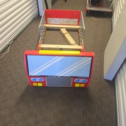 Fire Engine Toddler Bed