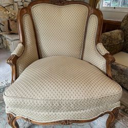 Wingback Chair – French Louis XV Style 