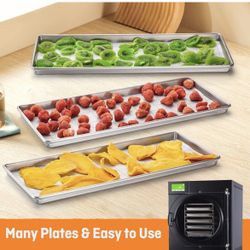Metal Trays for Harvest Right Freeze Dryer Medium, Freeze dryer trays medium for Harvest Right home pro freeze dryer (Medium-2pcs)