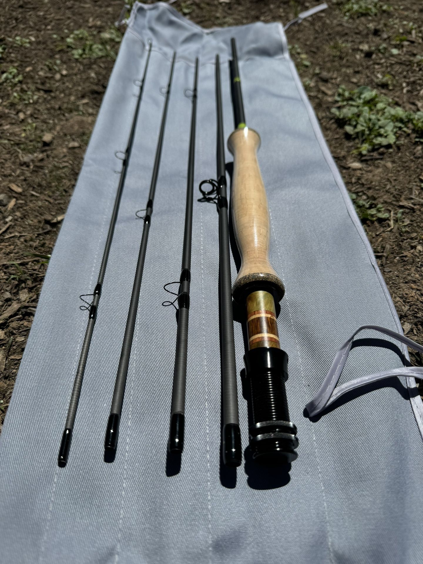  4wt 7ft 6in Backpacking 5 piece Fly Rod 