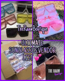 Sunglasses vendor list