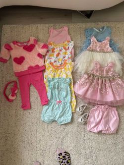 Girl's Baby Clothes Bundle 6-9 Months 11 Pieces