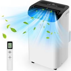 14000 BTU Portable Air Conditioners with Remote Control, 3-in-1 Free Standing Cooling AC Unit with Fan & Dehumidifier, Cools Room up to 700 sq.ft, Sma